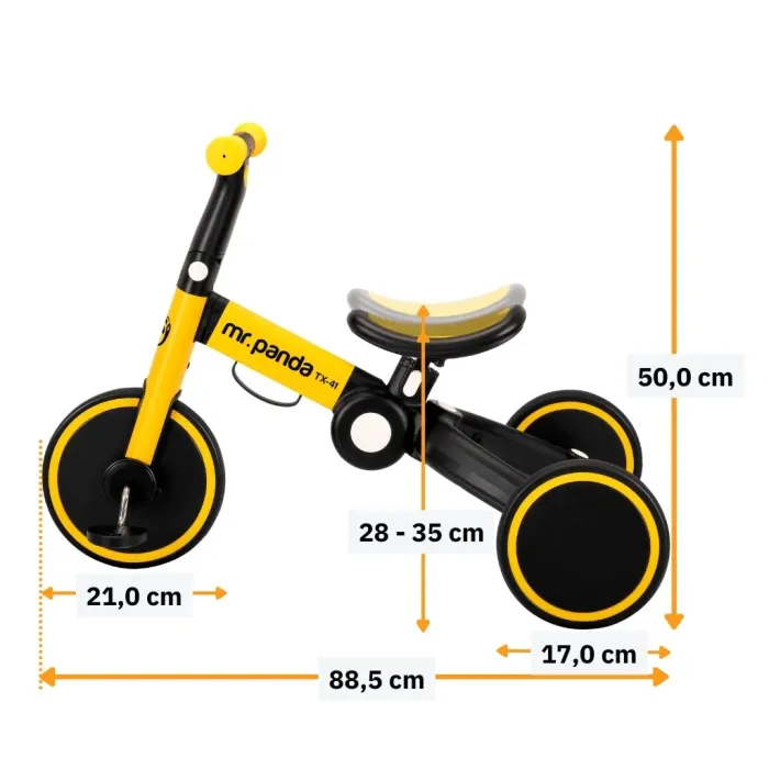 Triciclo Infantil Multifuncional Dobrável, foto 5