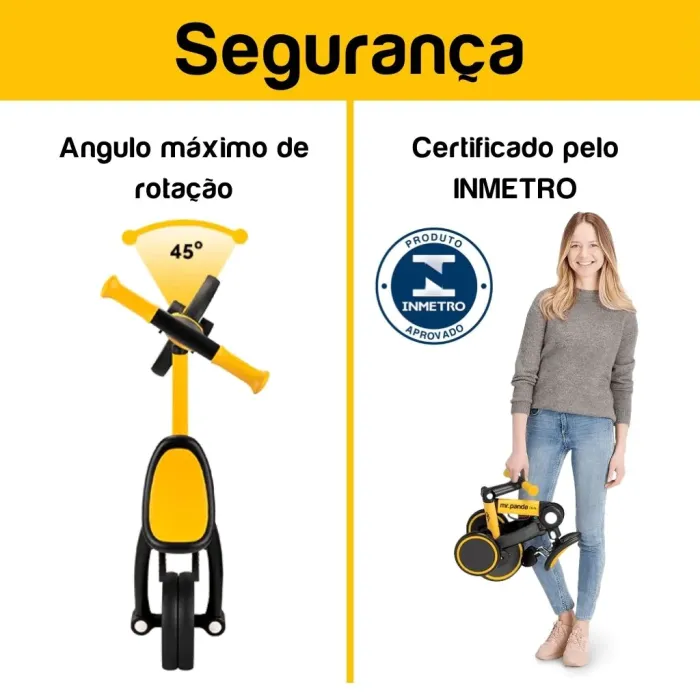 Triciclo Infantil Multifuncional Dobrável, foto 3