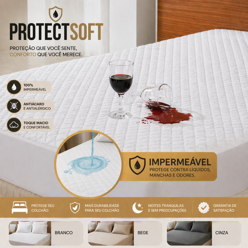 ProtectSoft Capa Impermeável Premium com 2 Fronhas, foto 3